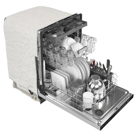 KitchenAid® 39 dBA Dishwasher in PrintShield™ Finish with Third Level Utensil Rack KDTE204KPS