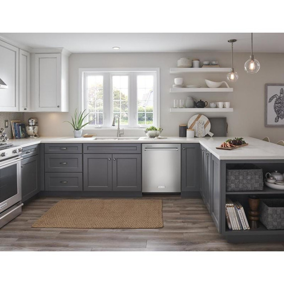 KitchenAid® 39 dBA Dishwasher in PrintShield™ Finish with Third Level Utensil Rack KDTE204KPS