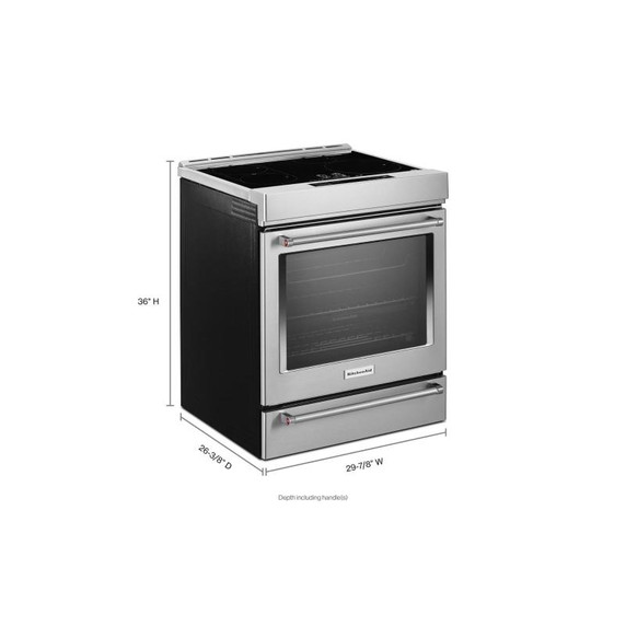 Kitchenaid® 30-Inch 4-Element Induction Slide-In Convection Range with Air Fry KSIS730PSS Kitchenaid® 30-Inch 4-Element Induction Slide-In Convection Range with Air Fry KSIS730PSS