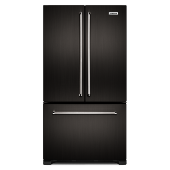 Kitchenaid® 22 cu. ft. 36-Inch Width Counter Depth French Door Refrigerator with Interior Dispense and PrintShield™ Finish KRFC302EBS