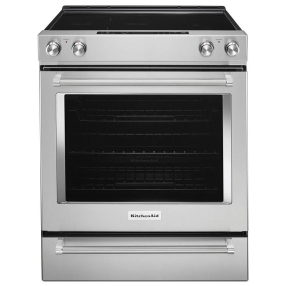 Kitchenaid® 30-Inch 5-Element Electric Convection Front Control Range YKSEG700ESS Kitchenaid® 30-Inch 5-Element Electric Convection Front Control Range YKSEG700ESS