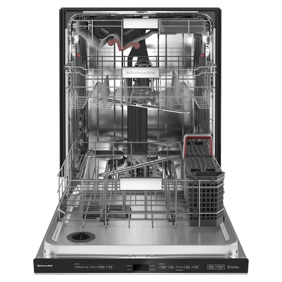 Kitchenaid® 44 dBA Dishwasher with 360° Max Jets™ Third Rack and LED Interior Lighting KDPM704KPS