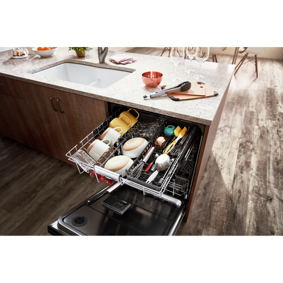 Kitchenaid® 44 dBA Dishwasher in PrintShield™ Finish with FreeFlex™ Third Rack KDPM604KPS