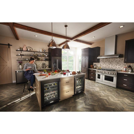 KitchenAid® 48'' Smart Commercial-Style Gas Range with Griddle KFGC558JMH