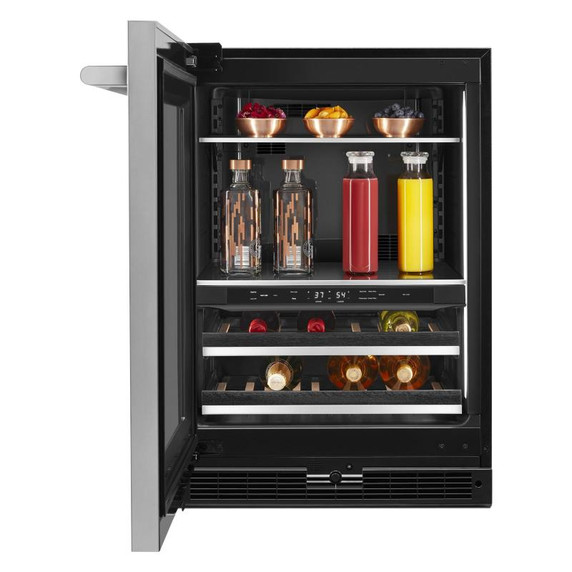 Jennair® RISE™ 24" Built-In Undercounter Beverage Center, Left Swing JUBFL242HL Jennair® RISE™ 24" Built-In Undercounter Beverage Center, Left Swing JUBFL242HL