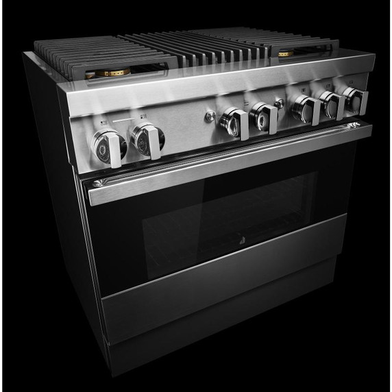 Jennair® 36" NOIR™ Dual-Fuel Professional-Style Range JDRP636HM