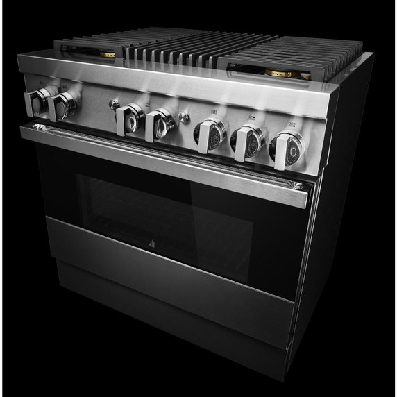 Jennair® 36" NOIR™ Dual-Fuel Professional-Style Range JDRP636HM