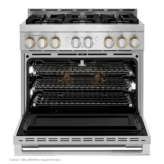 Jennair® 36 RISE™ Gas Professional-Style Range JGRP436HL