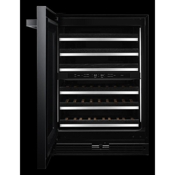 Jennair® NOIR™ 24" Built-In Undercounter Wine Cellar, Left Swing JUWFL242HM
