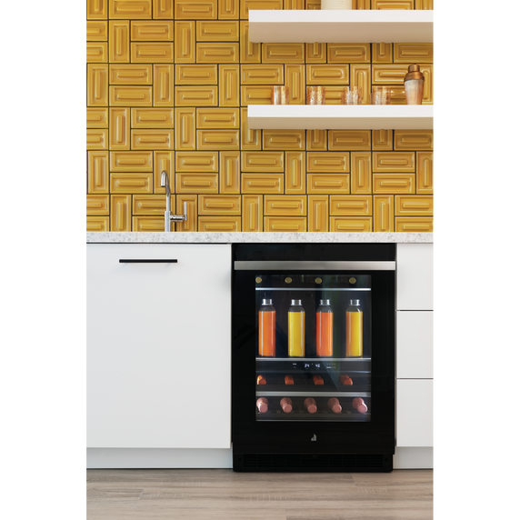 Jennair® NOIR™ 24 Built-In Undercounter Beverage Center - Left Swing JUBFL242HM