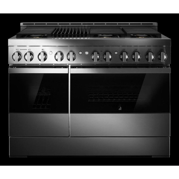 Jennair® 48" NOIR™ Gas Professional-Style Range with Infrared Grill JGRP648HM Jennair® 48" NOIR™ Gas Professional-Style Range with Infrared Grill JGRP648HM