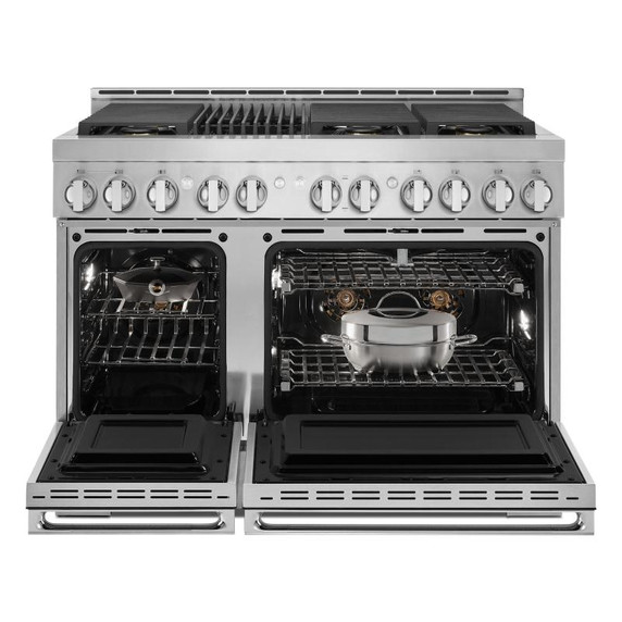 Jennair® 48" NOIR™ Gas Professional-Style Range with Infrared Grill JGRP648HM Jennair® 48" NOIR™ Gas Professional-Style Range with Infrared Grill JGRP648HM