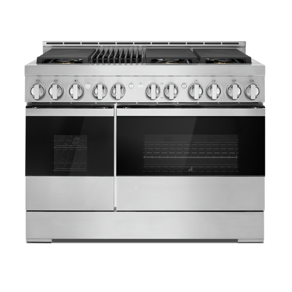 Jennair® NOIR™ 48 Gas Professional-Style Range with Grill JGRP648HM