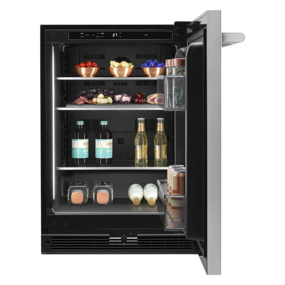 Jennair® RISE™ 24" Under Counter Solid Door Refrigerator, Right Swing JURFR242HL