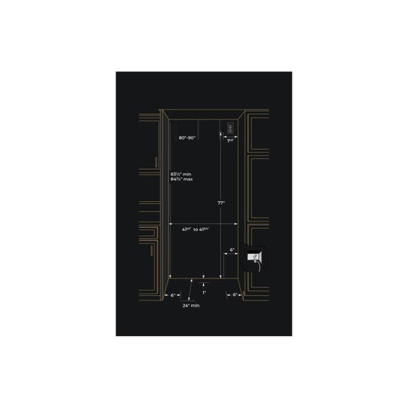 Jennair® RISE™ 42" Built-In Side-By-Side Refrigerator with External Ice and Water Dispenser JBSS42E22L