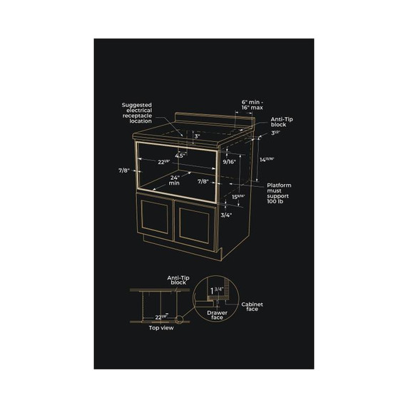 Jennair® 24" NOIR™ Undercounter Microwave Oven with Drawer Design JMDFS24HM