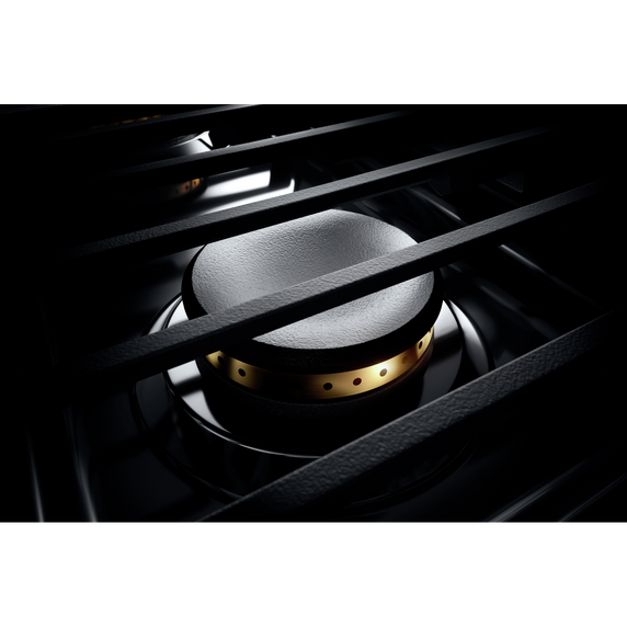 Jennair® NOIR™ 36 Dual-Fuel Professional-Style Range with Chrome-Infused Griddle and Steam Assist JDSP536HM