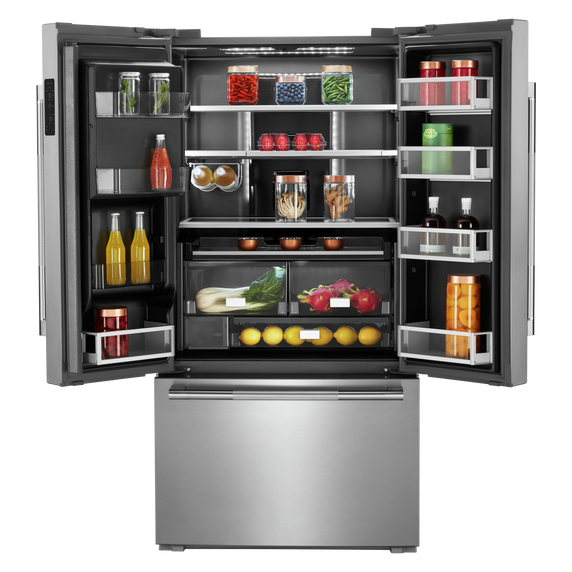 Jennair® RISE™ 36” Counter-Depth French Door Refrigerator with Obsidian Interior JFFCC72EHL