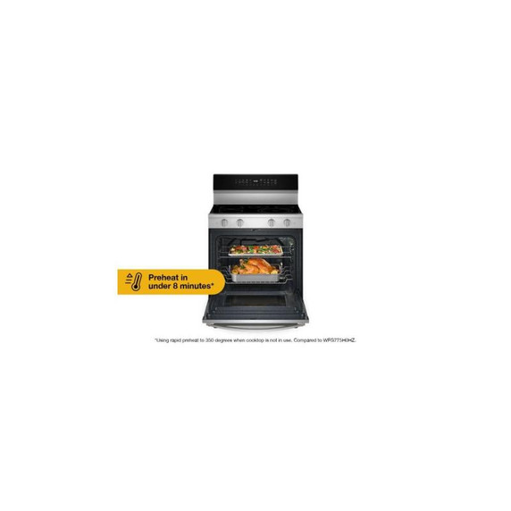Whirlpool® 30-inch Energy Star Electric Range with Air Cooking Technology, No Preheat Air Fry and Air Baking and Self Clean YWFES5030RZ