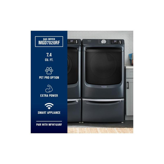 Maytag® Smart Pet Pro Front Load Gas Dryer - 7.4 CU. FT. MGD7020RF Maytag® Smart Pet Pro Front Load Gas Dryer - 7.4 CU. FT. MGD7020RF