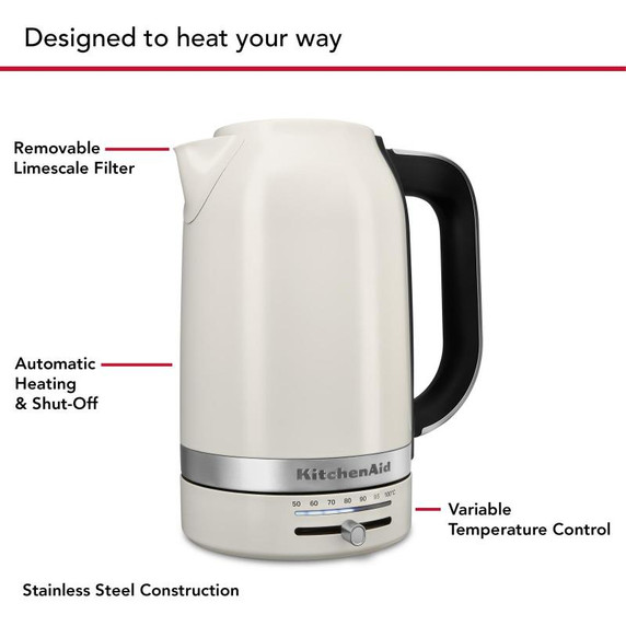 Kitchenaid® 1.7 Liter Electric Kettle KEK1701PL Kitchenaid® 1.7 Liter Electric Kettle KEK1701PL