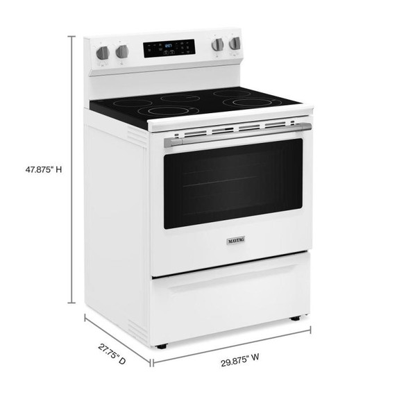 Maytag® 30-Inch Convection Gas Range With No Preheat Air Fry and Air Baking - 5.0 Cu. Ft. MFGS6030RW