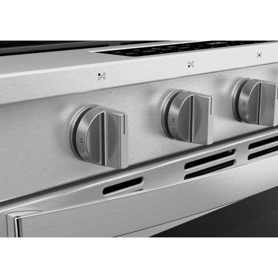 Whirlpool® 30-inch Smart Slide In Gas Range with True Convection, No Preheat Air Fry, Steam/Self Clean and High Speed Preheat WSGS7530RZ
