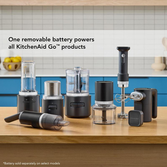 KitchenAid Go™ Cordless Top Down Chopper - battery sold separately KTCR350BM KitchenAid Go™ Cordless Top Down Chopper - battery sold separately KTCR350BM