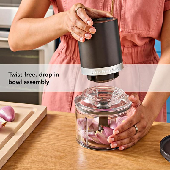 KitchenAid Go™ Cordless Top Down Chopper - battery sold separately KTCR350BM KitchenAid Go™ Cordless Top Down Chopper - battery sold separately KTCR350BM