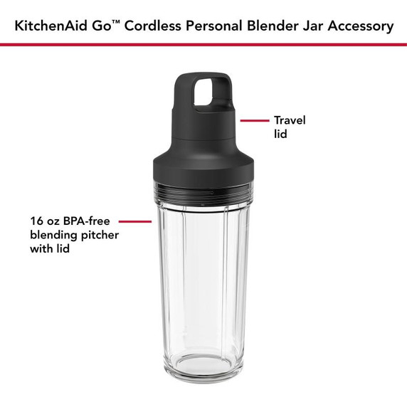KitchenAid Go™ Personal Blender Jar Accessory KSBRJA16BM KitchenAid Go™ Personal Blender Jar Accessory KSBRJA16BM