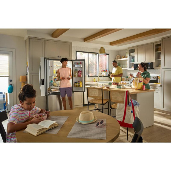 Whirlpool® 36-Inch French Door Refrigerator with In-Door Water and Ice Maker - 30 cu. ft. WRFF3536SZ