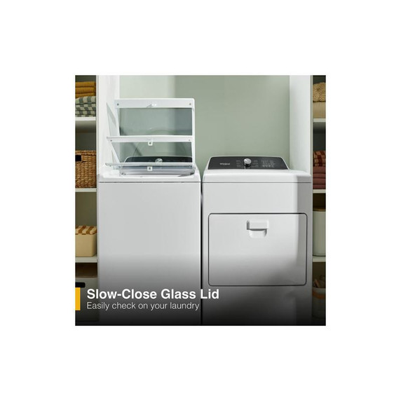 Whirlpool® 5.2 Cu. Ft. IEC Top Load Agitator Washer with Built-In Faucet WTW5025SW