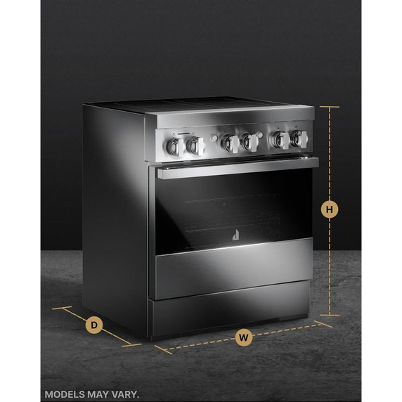 Jennair® NOIR™ 30" Induction Professional-Style Range JPIFC730RM