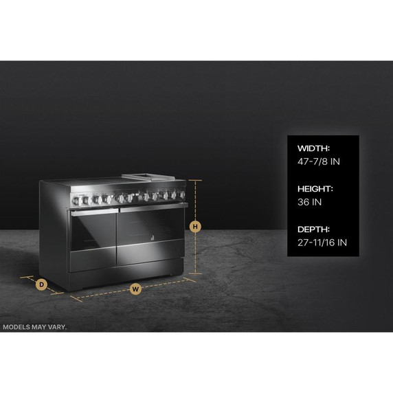 Jennair® NOIR™ 48" Induction Professional-Style Range JPIGC748RM