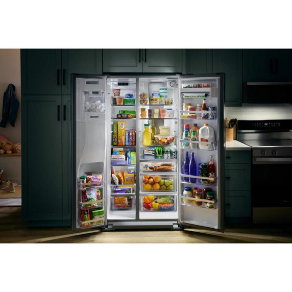Whirlpool® 36-inch Counter Depth Side-by-Side Refrigerator with Prep & Store Bins WRSC6536RZ
