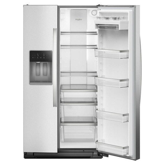 Whirlpool® 36-inch Counter Depth Side-by-Side Refrigerator with Prep & Store Bins WRSC6536RZ Whirlpool® 36-inch Counter Depth Side-by-Side Refrigerator with Prep & Store Bins WRSC6536RZ