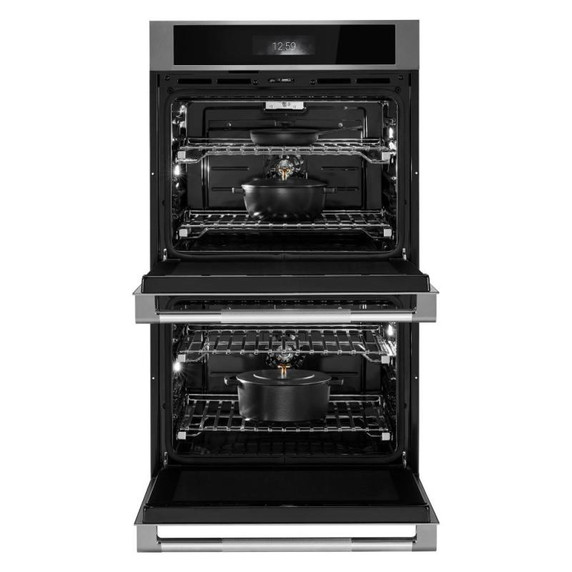 Jennair® RISE™ Double Wall Oven with MultiMode® True Convection with Smooth Glide Flat-Tine Racks JOEDC530RL