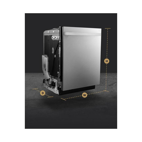 Jennair® NOIR™ 24" Built-In Dishwasher with Precise Fit 3rd Rack for Cutlery with Plasma Coating, 39 dBA JDTS3924SM