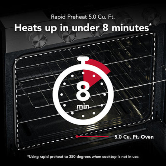 Kitchenaid® 5.0 Cu. Ft. Smart Slide-in Gas Range with Convection Cooking Modes KSGS330SPS