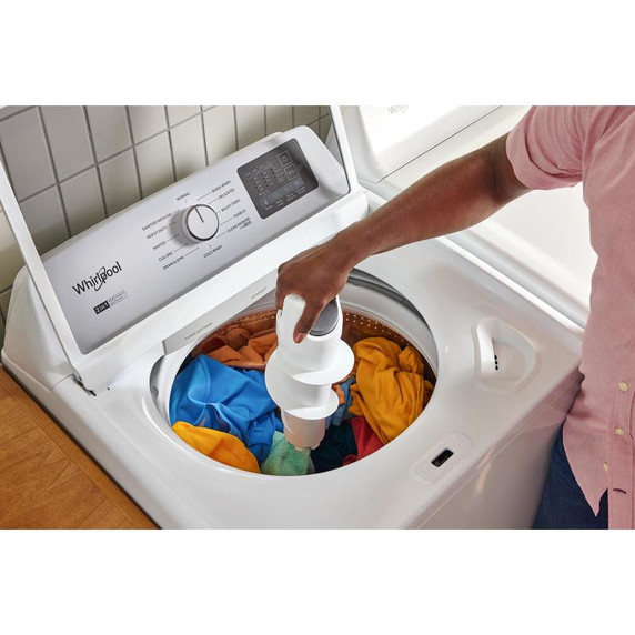 4.8 - 4.9 Cu. Ft. Whirlpool® Top Load Washer with 2-in-1 Removable Agitator. WTW4107SW