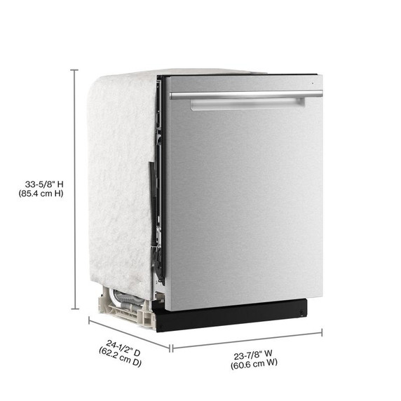 Whirlpool® 24-Inch Dishwasher with Total Coverage Wash Action and Auto Open Air Dry in Fingerprint Resistant Stainless Steel WDPS8024SZ