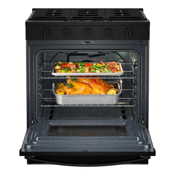 Whirlpool® 30-inch Gas Range with Air Cooking Technology WSGS5030SB