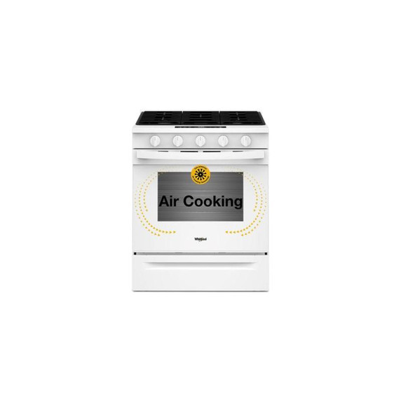 Whirlpool® 30-inch Gas Range with Air Cooking Technology WSGS5030SW