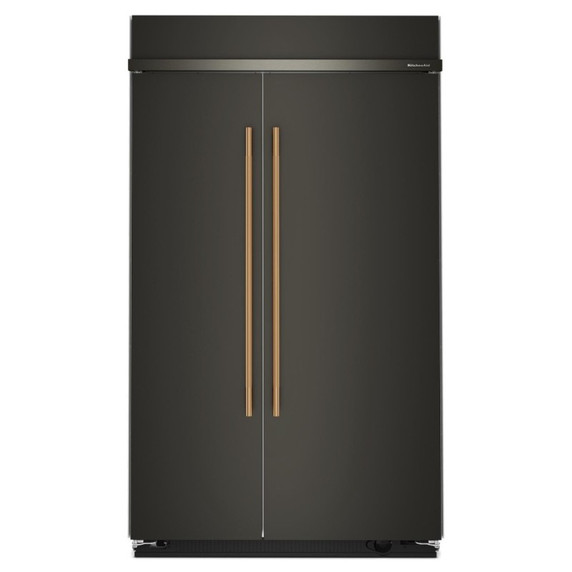 Kitchenaid® 30 Cu. Ft. 48" Built-In Side-by-Side Refrigerator with Platinum Interior KBSN748SBE