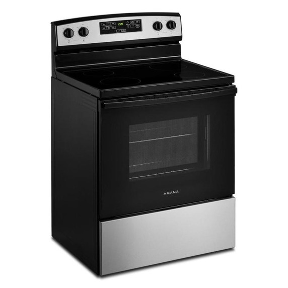 30-inch Amana® Electric Range with Extra-Large Oven Window YAER6203MSS