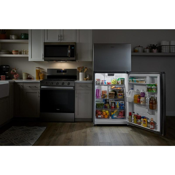 Whirlpool® 29.5-inch Wide Top Freezer Refrigerator with Total Coverage Cooling - 19 Cu. Ft. WRTX5419SW