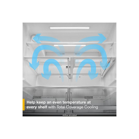 Whirlpool® 29 Cu. Ft. Family-Sized Capacity French door refrigerator with Flexible Temperature Drawer WRMF3536SV