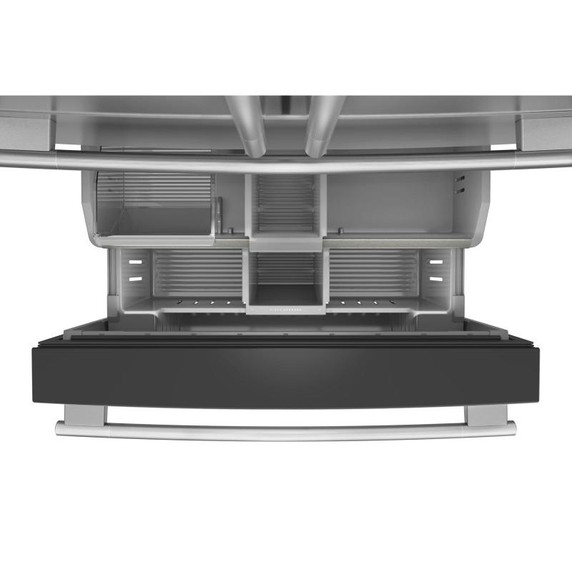 Kitchenaid® 30 cu. ft. French Door Refrigerator with Interior Water and Ice and FreshChill™ Full-Width Refrigerated Drawer KRMF336SPS Kitchenaid® 30 cu. ft. French Door Refrigerator with Interior Water and Ice and FreshChill™ Full-Width Refrigerated Drawer KRMF336SPS