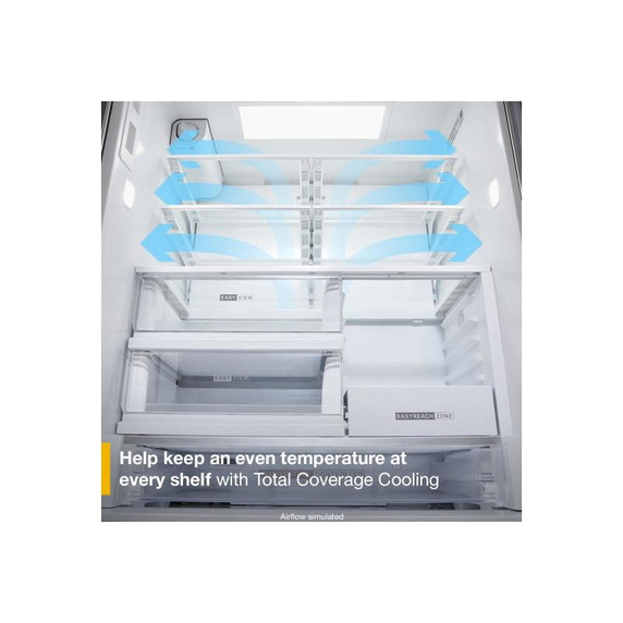 Whirlpool® 36-inch Wide True Counter Depth 3-Door French Door Refrigerator - 23.4 cu. ft. WRFC5036RZ