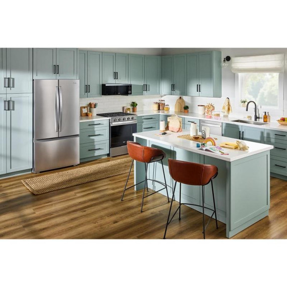 Whirlpool® 36-inch Wide True Counter Depth 3-Door French Door Refrigerator - 24 cu. ft. WRFC3036RV